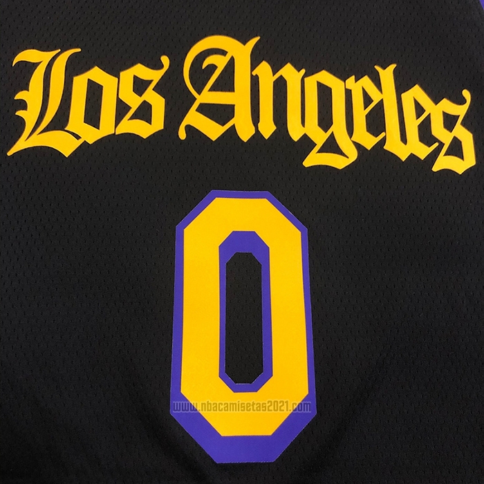 Camiseta Los Angeles Lakers Nick Young #0 Ciudad 2019-20 Negro